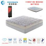 Furniture bed with vibrating motor roller for massage mattress