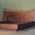 Bed from Solid Slab Wood II-64465
