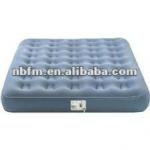 Inflatable double flocked air bed mattress
