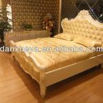 Bed Luxury Italian Leather PU Bed 2013 - Set Bedroom Top Design-DXY