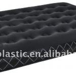 Inflatable Double Flocked Airbed With Foot Sponge Pump