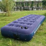 flocked single air bed