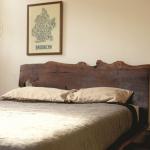 Slab wood bed-24575