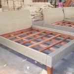 we sell Rattan bed furniture-23