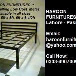 HAROON FURNITURES LAHORE LOW COST METAL BEDS-LC1