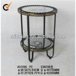 2013 Antique suction cups metal and glass table