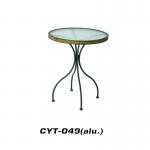 High quality leisure aluminum Table with four legs