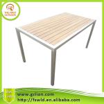 2013 Outdoor 304 stainless steel teak table-KSDT-004