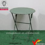 Shabby chic garden small metal folding table