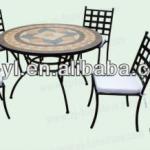 5 pcs mosaic pattern dining table set