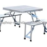 Aluminum portable picnic table with bench for promotion