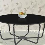Modern Wood and Steel Legs Dining Table BSD-351157