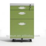best selling three drawers movable cabinet steel material