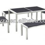 Extension Outdoor poly wood/plastic wood furniture dinning set-KC1523
