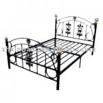 elegant metal double bed
