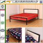 Simple metal bed without bed board cheap metal with mattress-HT-MB-3---metal iron bed
