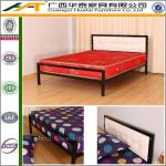 Simple metal bed without bed board cheap metal with mattress