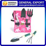pink metal garden tool set;kids garden tool set;pnk garden tool set