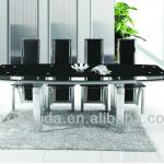 2012 hot sale extendible glass dining set