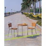 Garden 304 stainless steel and teak coffee table set
