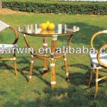 Outdoor or indoor imitation bamboo metal furniture set (DW-A05+DW-A005)-DW-A05+DW-A005