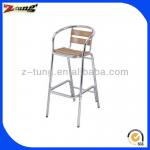 2013 high back aluminum wood bar chair ZT-2014C