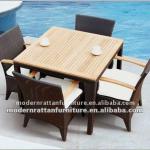 Hotsale Outdoor Plastic Wood Table And Chairs FCO-2073