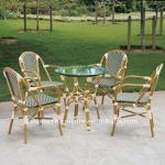 Bamboo Look Rattan Outdoor Furniture Set