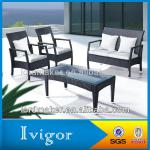 2012 rattan sun chair of rattan dining set (1+1+2+1) 308#