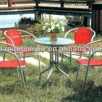 metal garden bistro leisure furniture set 6pcs