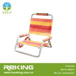 Folding Low Seat Metal Beach Chair with Carry Belt-CK-122