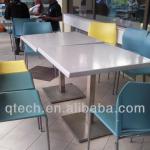 Restaurant table plastic chairs for pizza shop