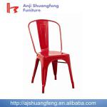 Stackable metal tolix chair-MR1234red