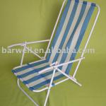 Folding steel beach chair
