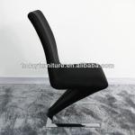 black leather z shape dining chair DC686