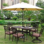 Cast aluminum patio furniture, metal garden chairs, outdoor furniture