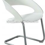 White chromed plastic meeting stackable chair ZY-9007