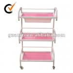 (Au-4) three layers move smoothly glass beauty trolley