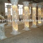 New Design Crystal and Lighting Pillar with RGB light