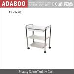 3-tier white hair salon trolley cart with drawer and basin Beauty Accessories Furniture-CT0728