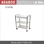 3-tier white hair salon trolley cart with drawer and basin Beauty Accessories Furniture