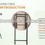 80cm folding round bar table