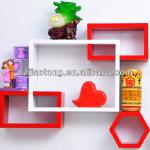 High Gloss Floating MDF Cube Wall Shelf