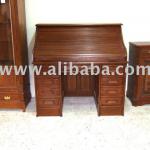 Antique Furniture - Roll Top English Desk-AZ106