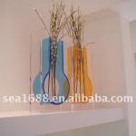 acrylic colorful wall vase