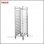 Stainless Steel Kitchen 16 Pan Trolley
