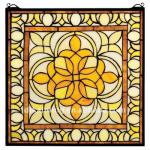 victorian period tiffany glass panel insert-HP-2011-0054