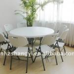 5ft folding round table with chairs for wedding set