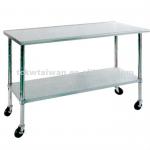 metal work desk	/restaurant top work table/stainless steel hotel furniture