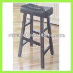 stocklot wooden backless saddle counter stool